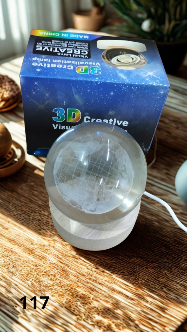Lámpara Esfera de Cristal Luz LED 6cm