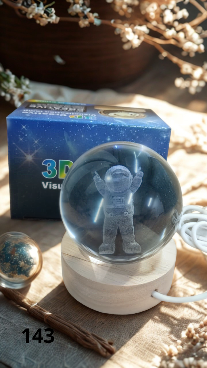 Lámpara Esfera de Cristal Luz LED 6cm