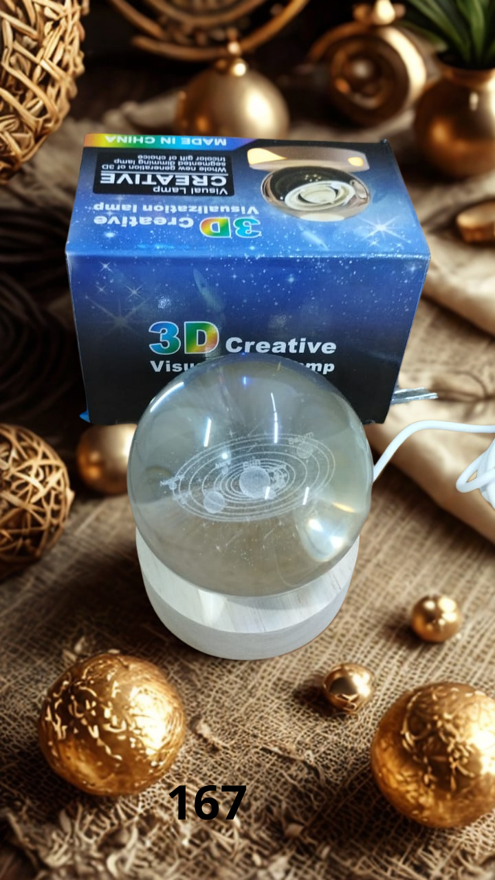 Lámpara Esfera de Cristal Luz LED 6cm