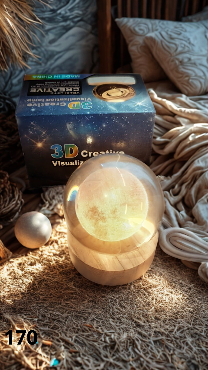 Lámpara Esfera de Cristal Luz LED 6cm