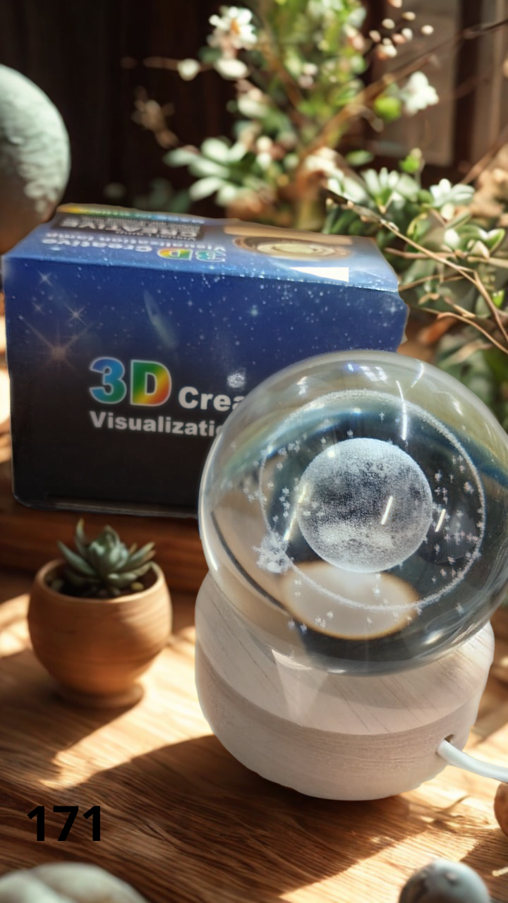 Lámpara Esfera de Cristal Luz LED 6cm