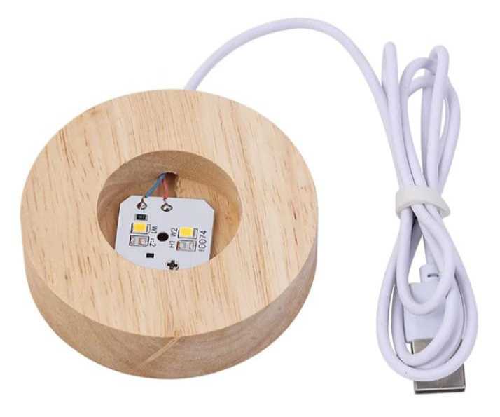 Lámpara Esfera de Cristal Luz LED 6cm