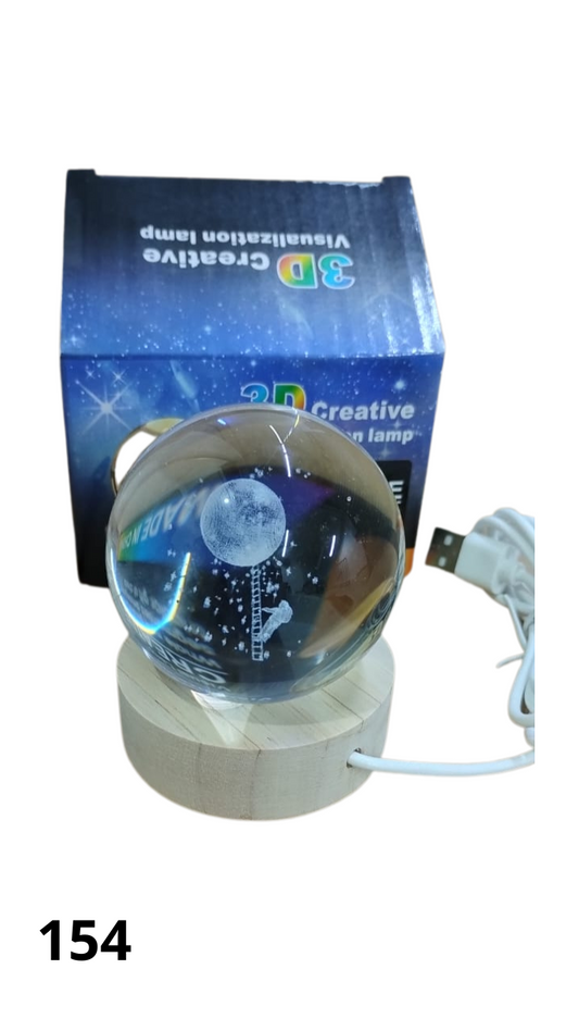 Lámpara Esfera de Cristal Luz LED 6cm