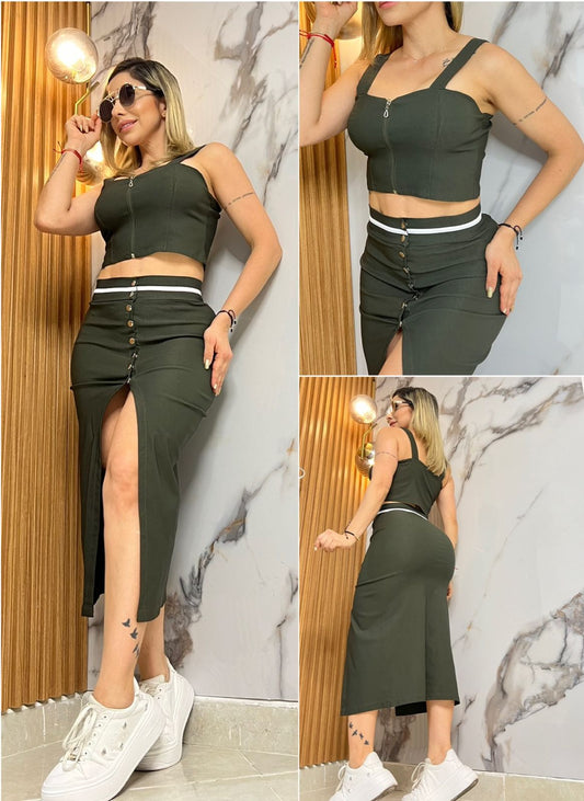 Conjunto  Falda y blusa 2132